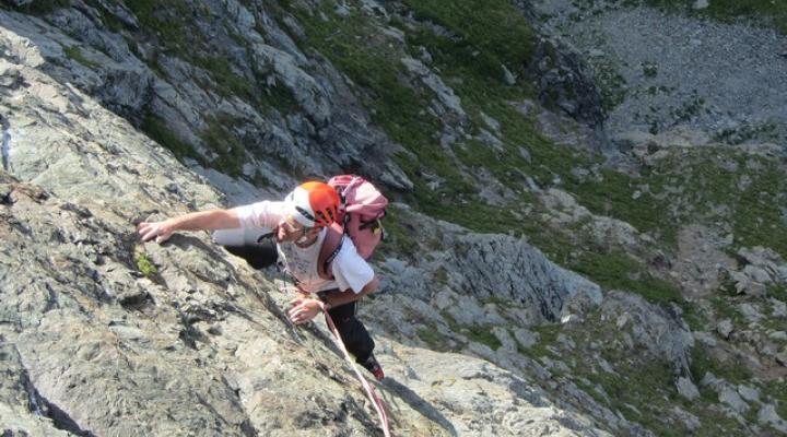Escalade face sud du Mont Pourri voie Rêve d'océan