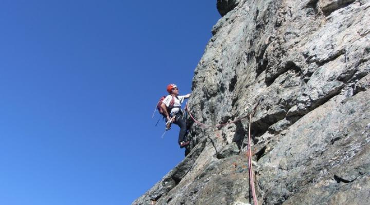Escalade face sud du Mont Pourri voie Rêve d'océan