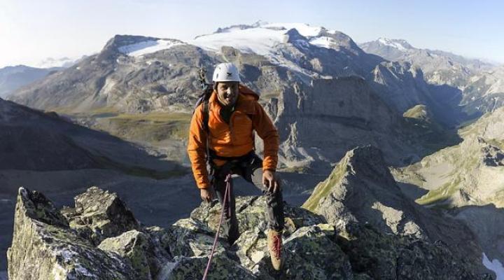 A l'arrière , les dômes de la Vanoise