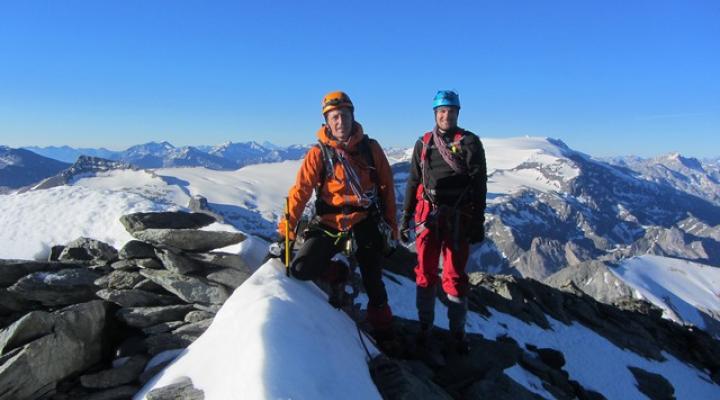 Au départ de l'arête Pointe du Vallonnet Grand Bec