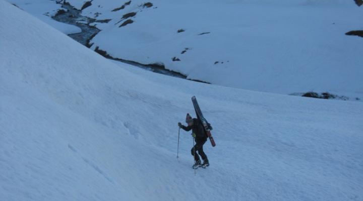 Randonnée à ski en Vanoise, le Miravidi