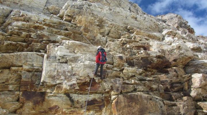 Le Mont Pelve arête ouest descente en rappel - Massif de la Vanoise