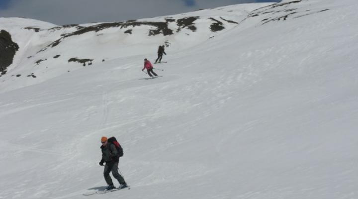 Bonne neige à la descente