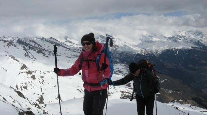 En arriant au sommet