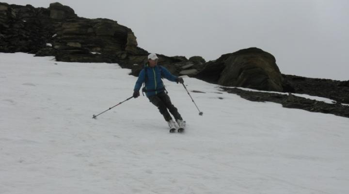 Bonne neige dans la descente