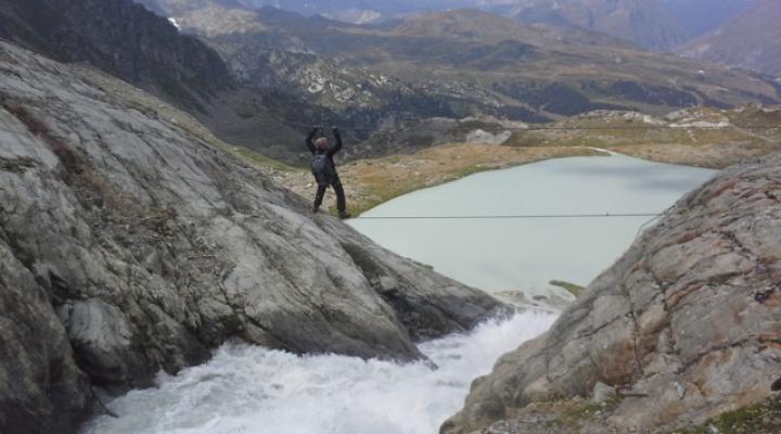 Le pont de singe du Ruitor