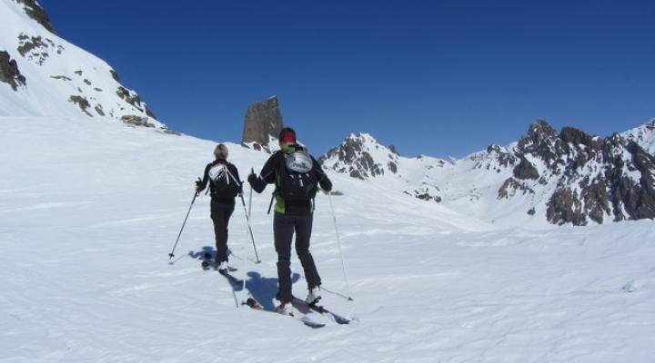 Ski de randonnée dans le Beaufortain col de la Chabonnière
