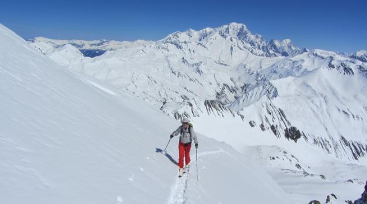Ski de randonnée dans le Beaufortain pointe de Combe Neuve
