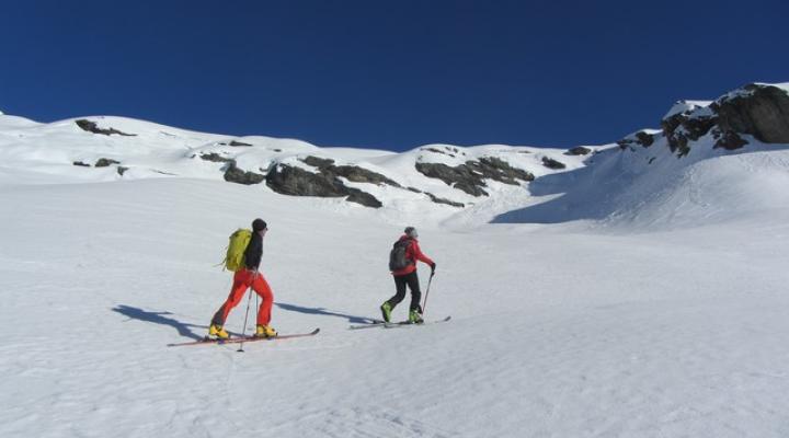 Ski de randonnée en Vanoise Montée au col de la Louie Blanche