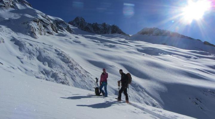 Ski de randonnée au Dôme des Glaciers