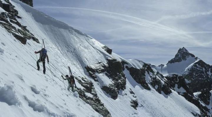 Les pentes du col Money, bien raides...