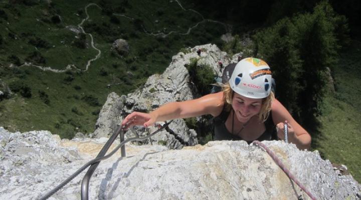 via ferrata des bettières avec le bureau des guides des arcs