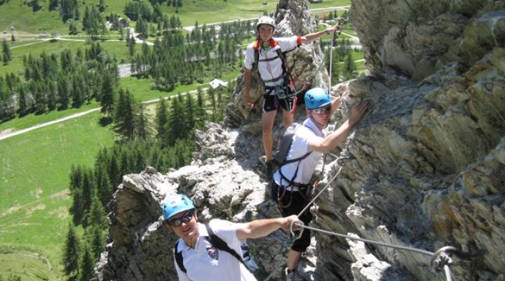 via ferrata les arcs