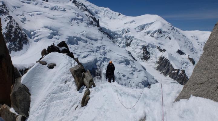 Traversée des arêtes des Cosmiques massif du Mont Blanc