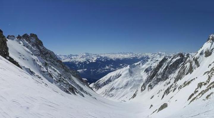 Col de la nova, face sud.