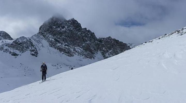 Dans le vallon supérieur à l'approche de la tête de Malacoste.