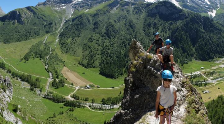 Via ferrata en famille