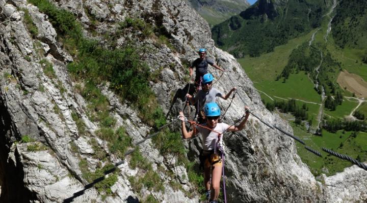 Via ferrata en famille