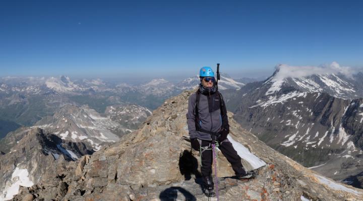 Au sommet de la Tsanteleina