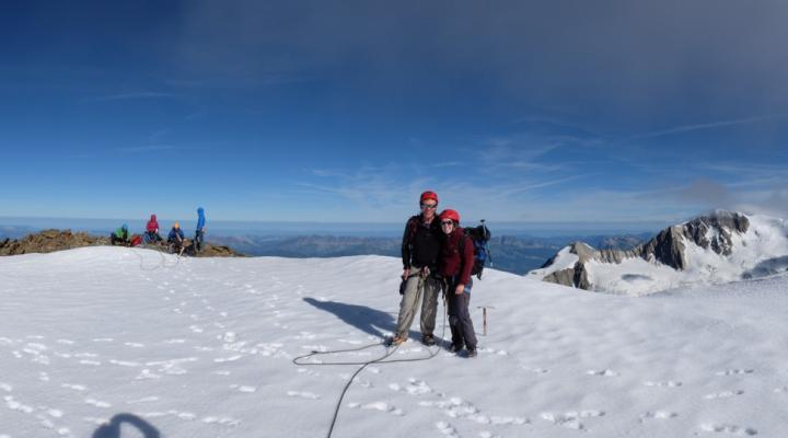 Au sommet du Dôme des Glaciers