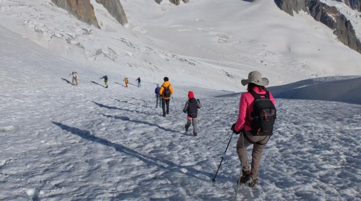 Sur le glacier