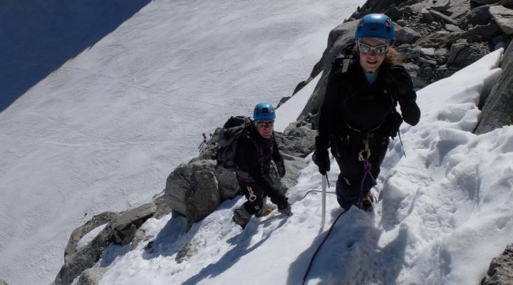 En montant à l'arête