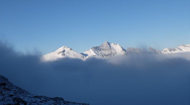 En montant le temps se dégage. La Grand Motte et la Grande Casse