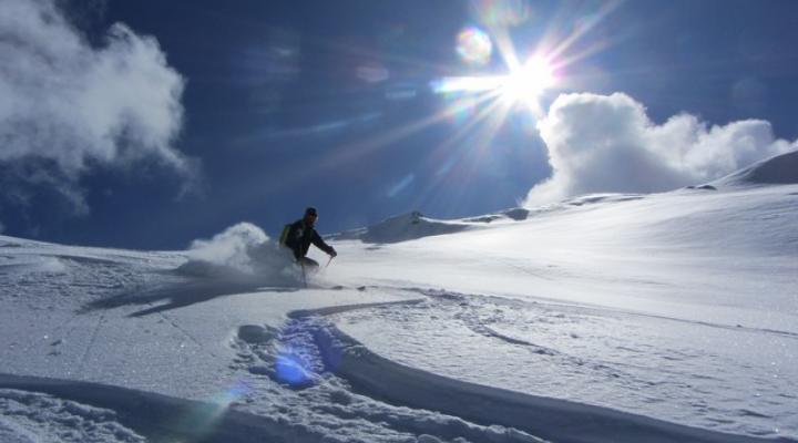 Hors piste ski de rando au Mont Jovet Dou de Moutiers - La Plagne