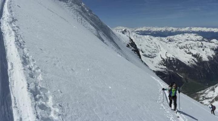 Sur le glacier du Geay