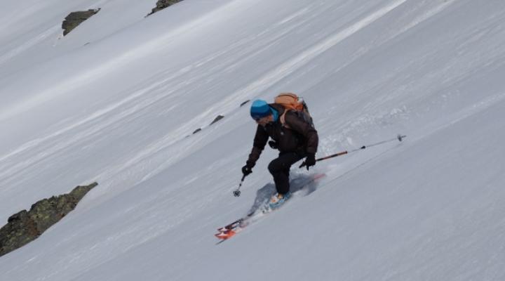 Philippe dans le descente