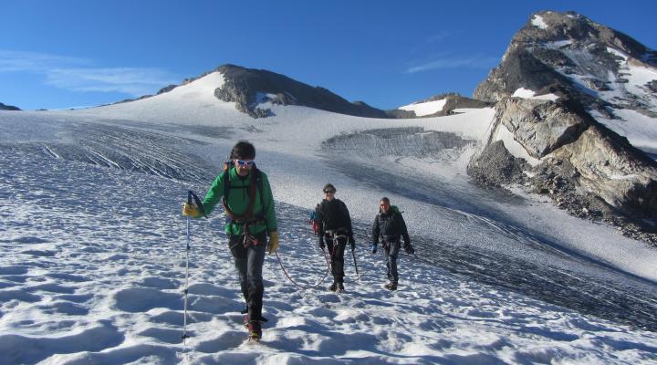 La Pointe de la Traversière, le glacier de Rhêmes Golettes