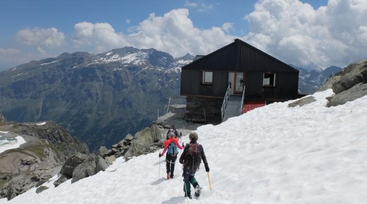 Arrivée au refuge Degli Angeli
