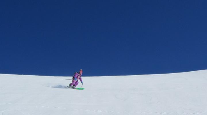 Hors piste ski de rando au Mont Jovet Dou de Moutiers - La Plagne