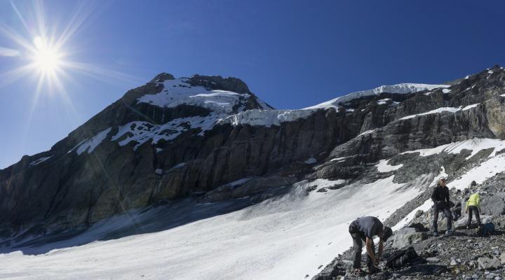 Les séracs de la face nord de la grande Motte.