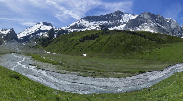 Au dessus du moulin de l'enfer, tout près du refuge de la Glière.