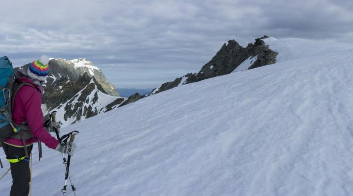 A l'approche des Pichères, vue sur Bellecôte.