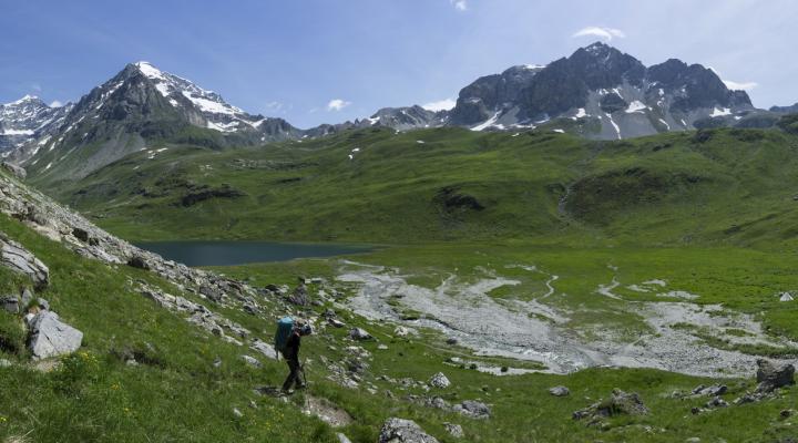 Arrivée au refuge d'entre le lac pour un repas bien mérité.