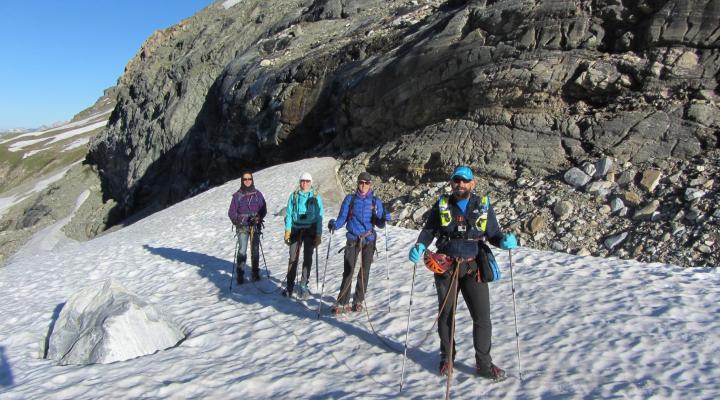 Randonnée glaciaire, la Traversière 3330m