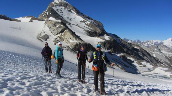 Randonnée glaciaire, la Traversière 3330m