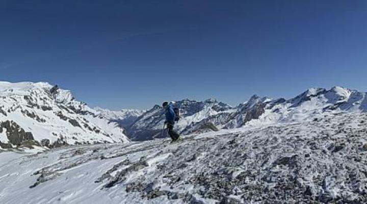 Passage vers le glacier de Golette