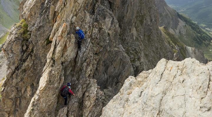 Remontée après le saut, très impressionnant.