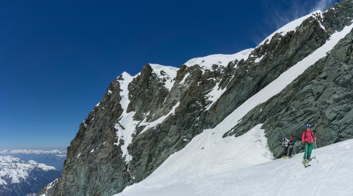Le col des Roches versant glacier du Geay