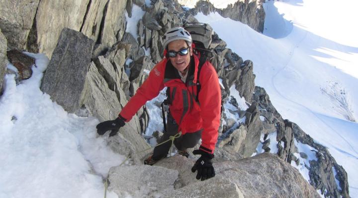 Dent du Géant montée à la "salle à manger"