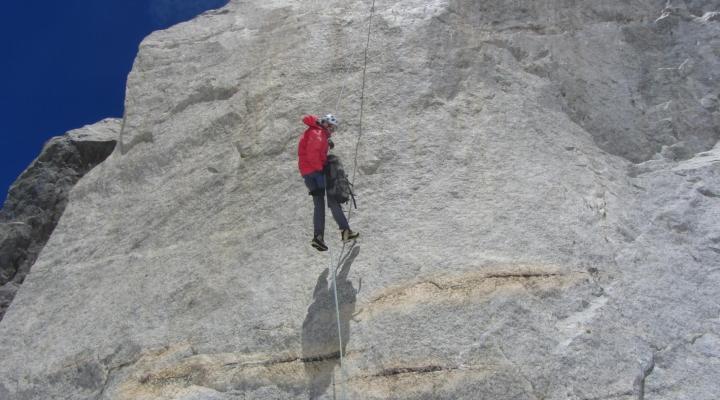 Dent du Géant descente en rappel