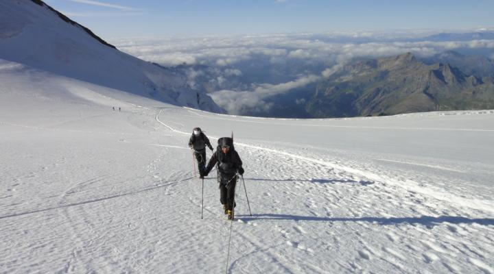 Alpinisme au Mont Rose