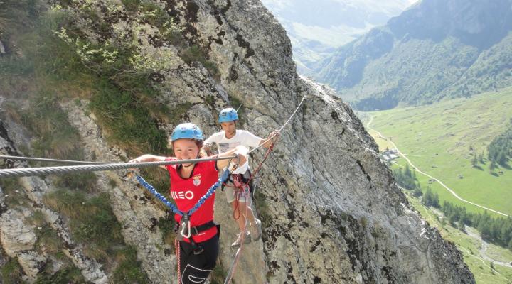 Via ferrata les Arcs. Les Bettières à Peisey Nancroix