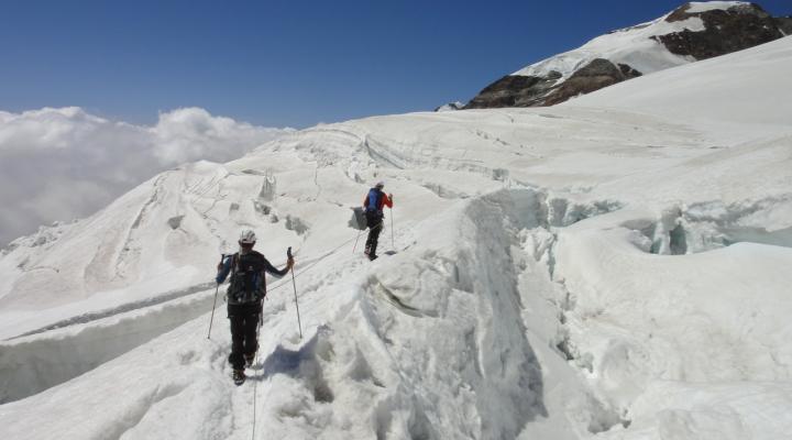 Alpinisme au Mont Rose