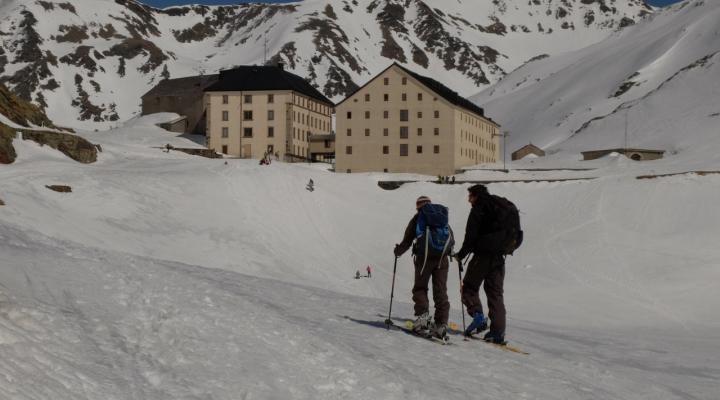 En arrivant à l'hospice