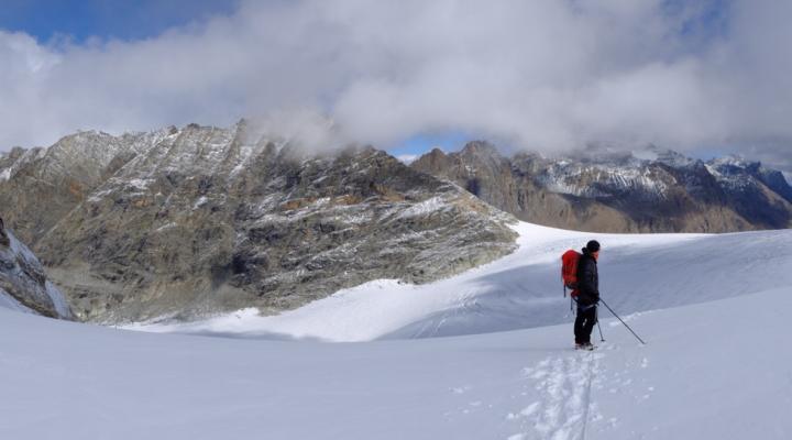 Sur le glacier de Rhemes Golette