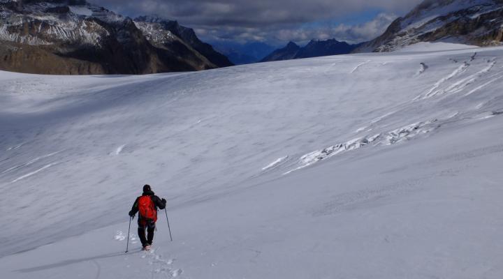 Sur le glacier de Rhemes Golette